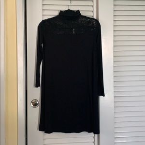 Asos black lace swing dress size 4 NWT